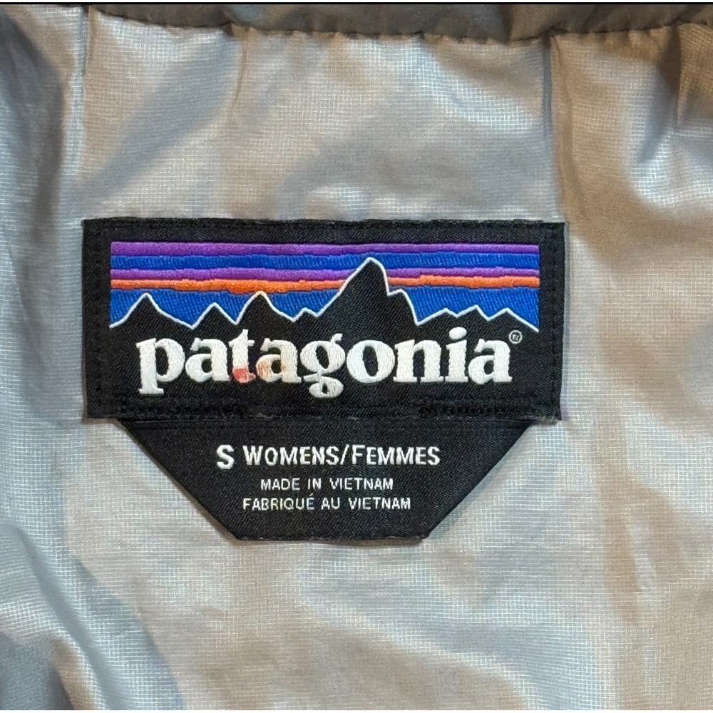 Patagonia Gray Outdoor Hiking Casual Quilted Full Zip Nano Puff Jacket Women's S - Picture 4 of 9